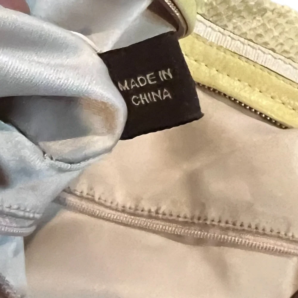 COACH PYTHON‎ SNAKE PRINT LEATHER WOMEN'S SATCHEL HANDBAG LIME/YELLOW